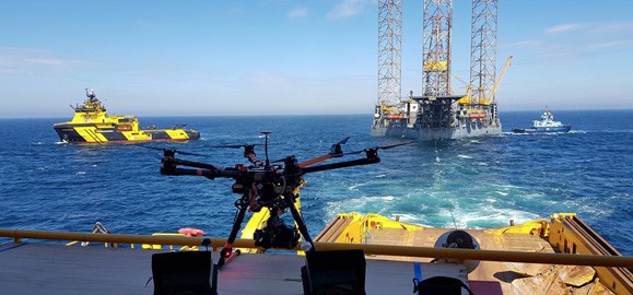 drone inspection oil platform