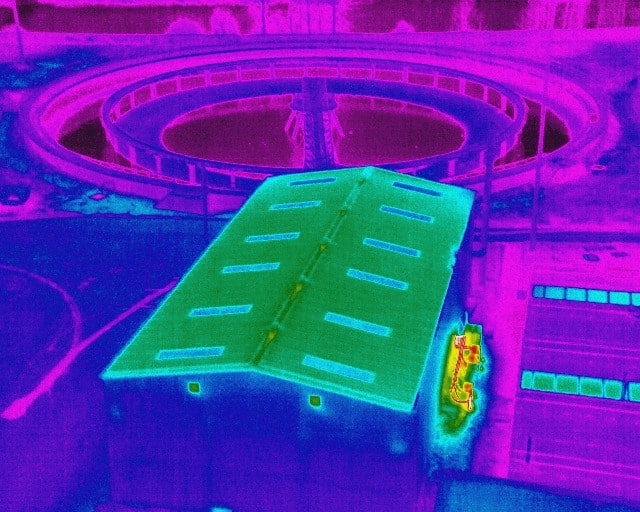 thermal imaging of a production facility