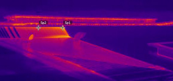 aerial inspection using thermal imaging
