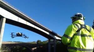 drone survey of a bridge
